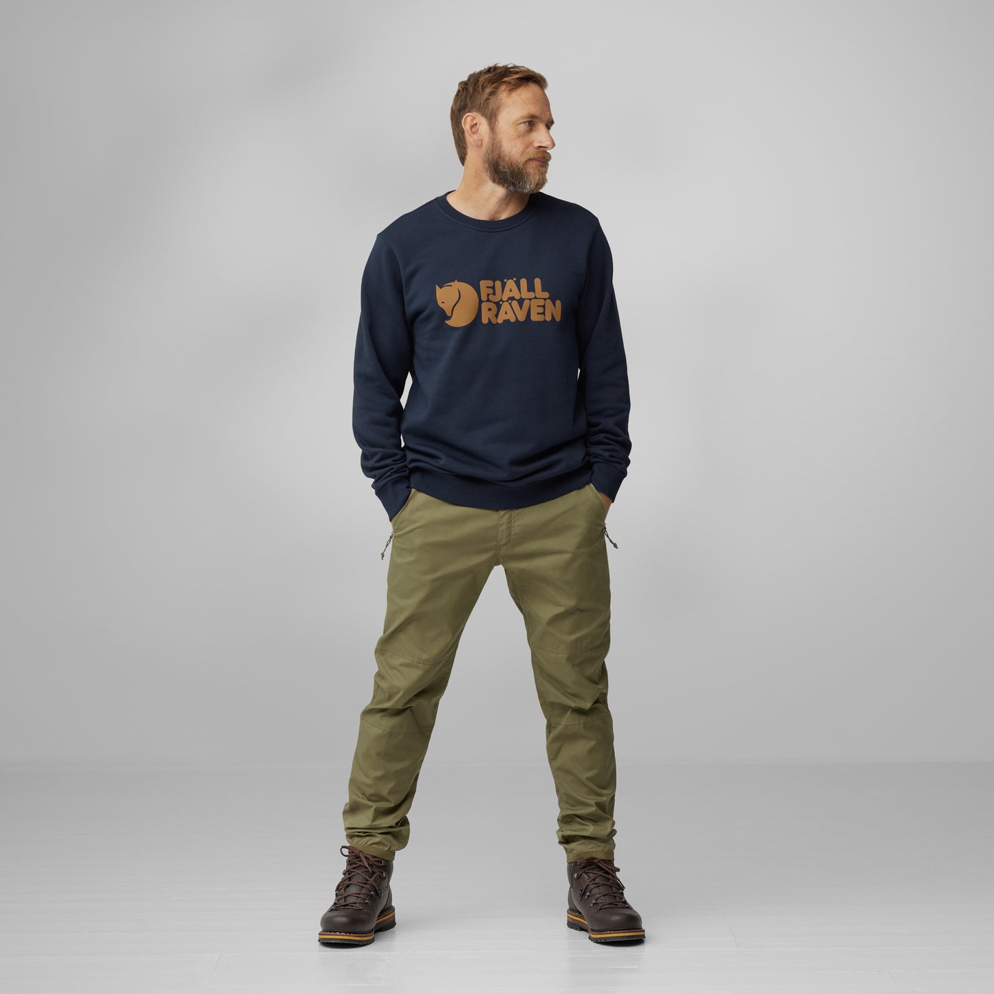 FJÄLLRÄVEN LOGO SWEATER M - US 6218