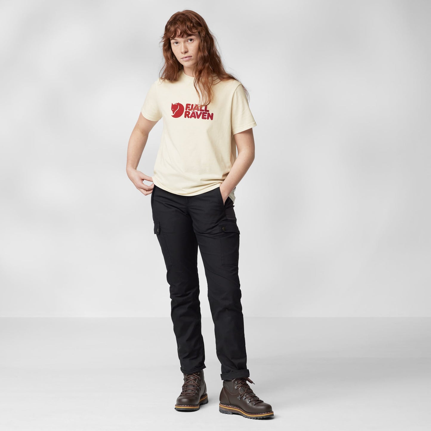 FJÄLLRÄVEN LOGO TEE W - US 7086